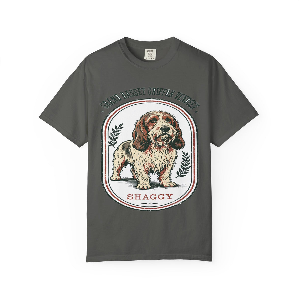 'Shaggy' Grand Basset Griffon Vendeen T-Shirt — alternate view