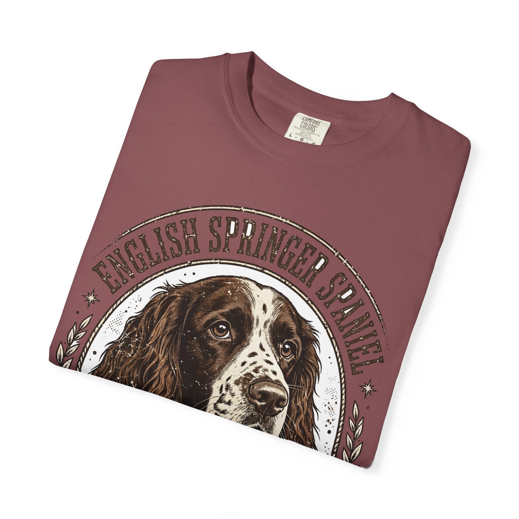 'Spring Loaded' English Springer Spaniel T-Shirt — alternate view
