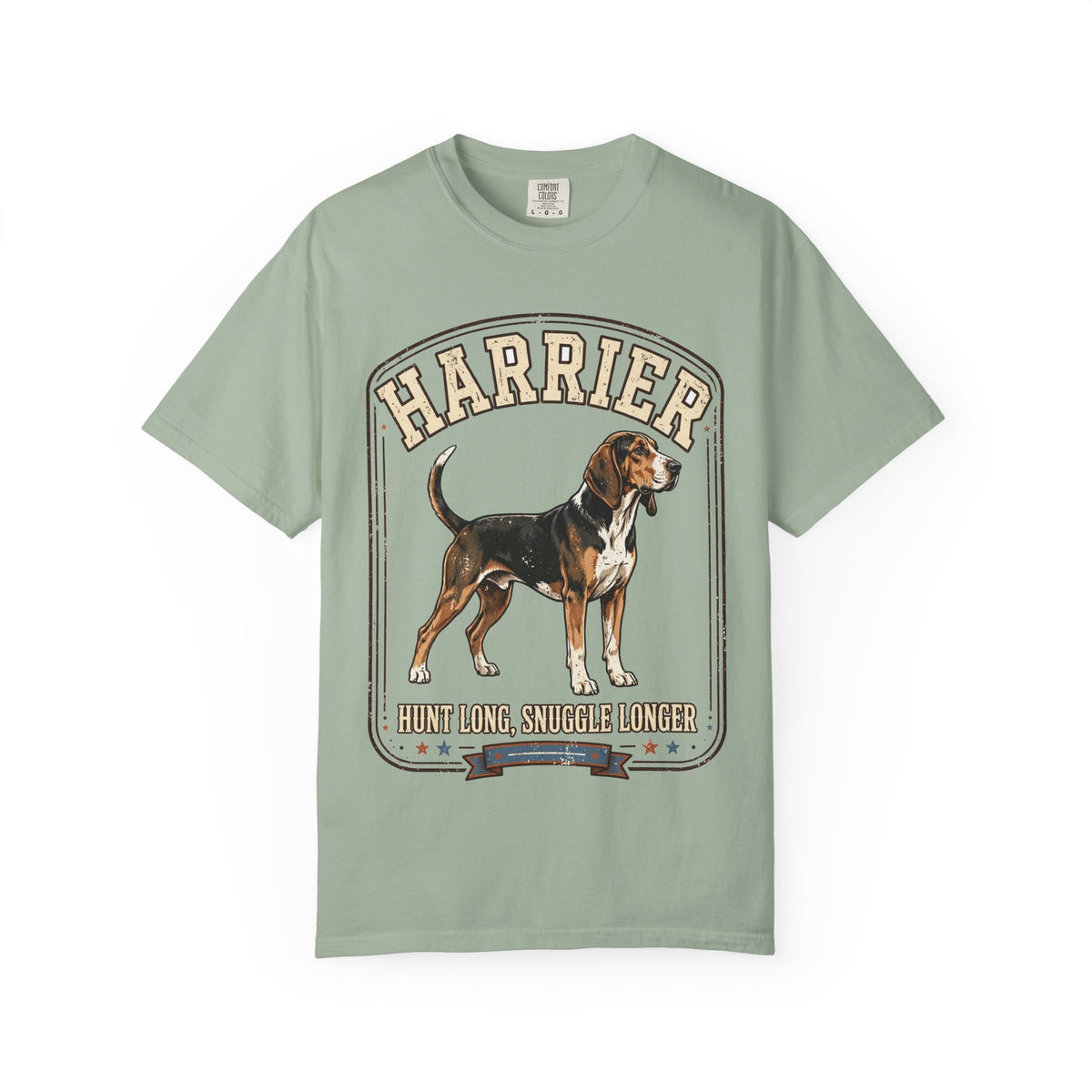 'Hunt Long, Snuggle Longer' Harrier T-Shirt — alternate view