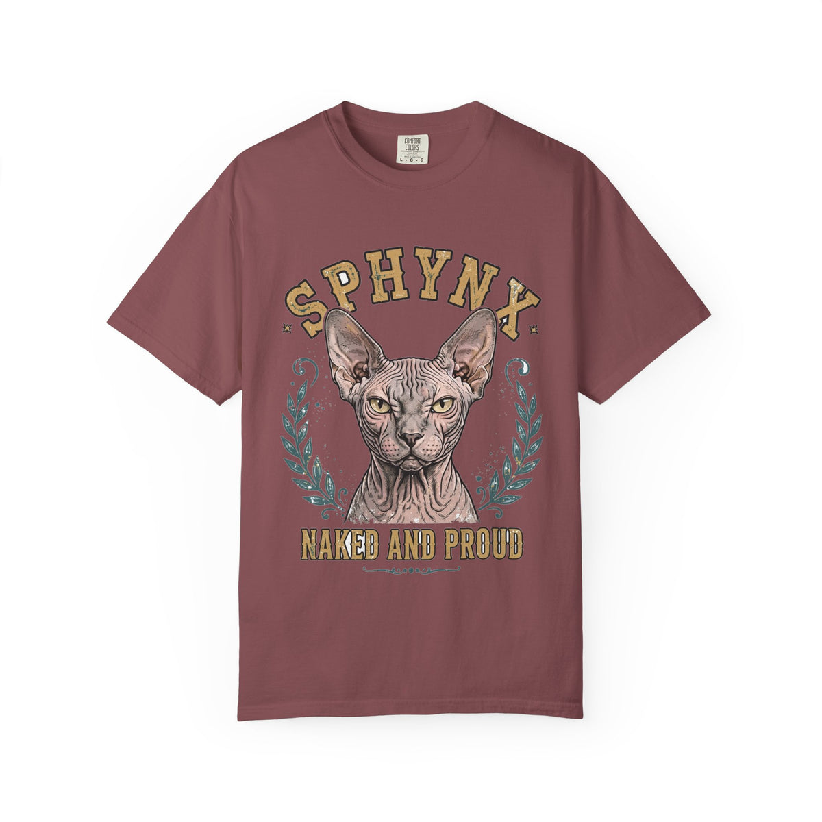 'Naked And Proud' Sphynx T-Shirt — alternate view