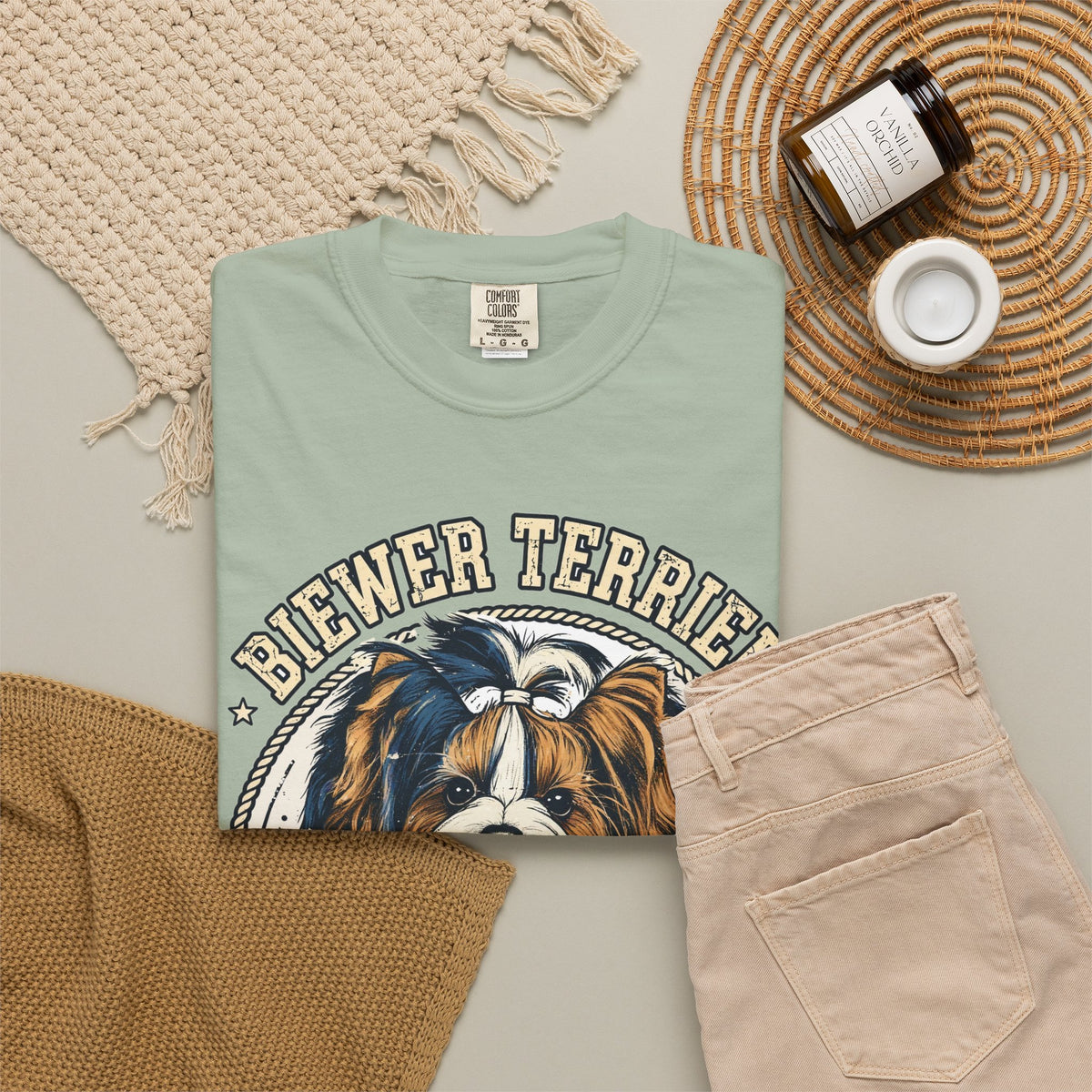 'Tiny Tricolor' Biewer Terrier T-Shirt — alternate view