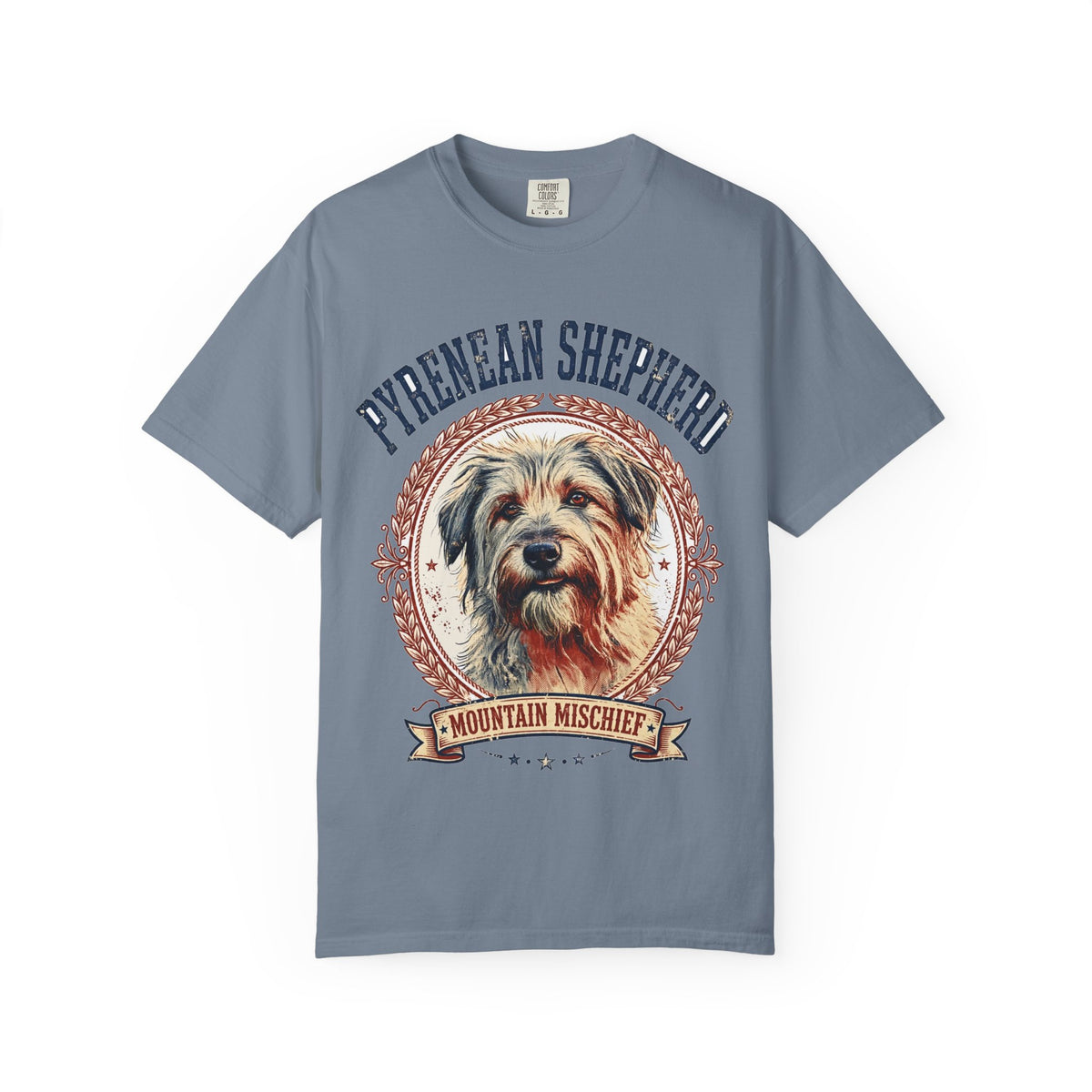 'Mountain Mischief' Pyrenean Shepherd T-Shirt — alternate view