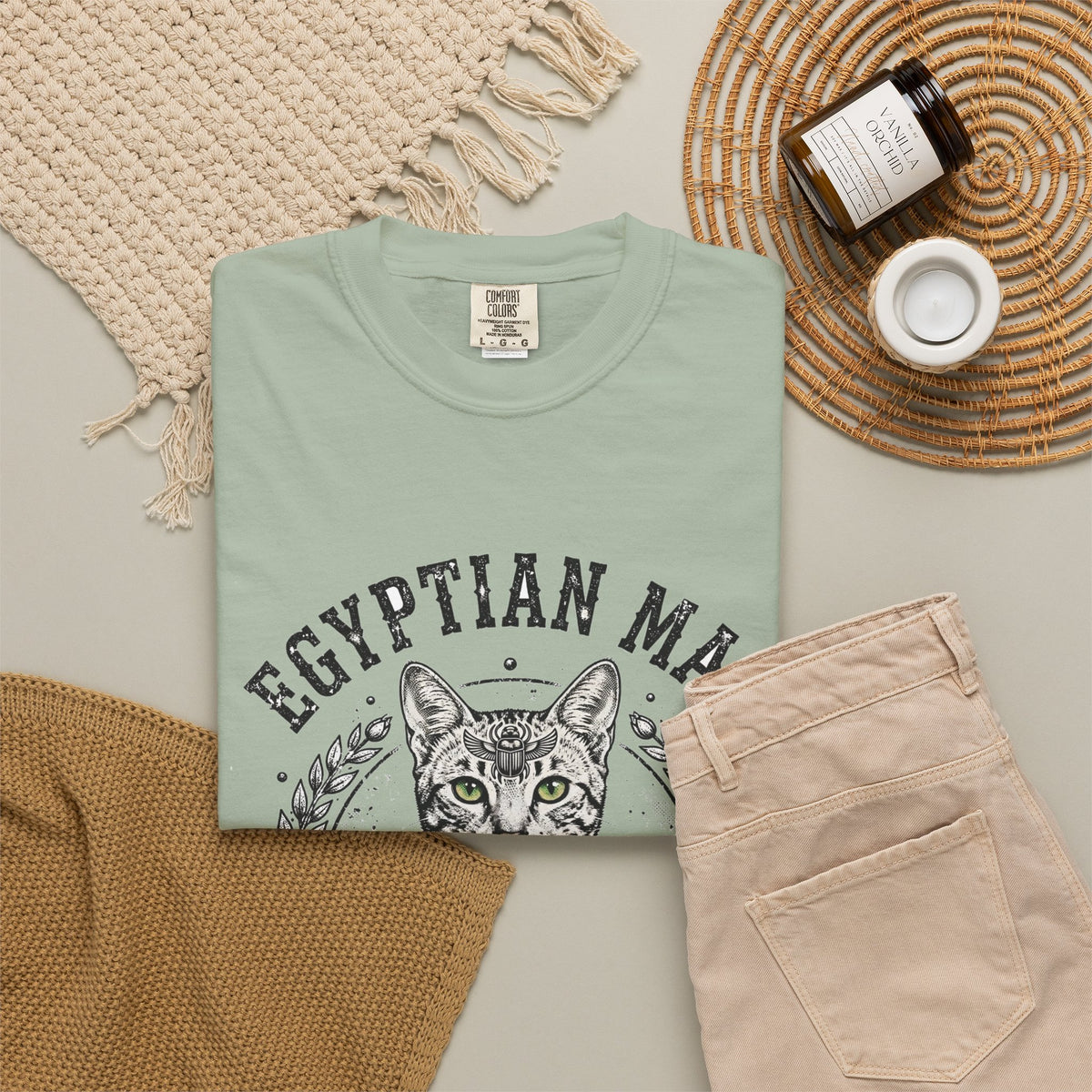 'Spotted Royalty' Egyptian Mau Cat T-Shirt — alternate view