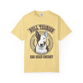 'Egg Head Energy' Bull Terrier T-Shirt — alternate view