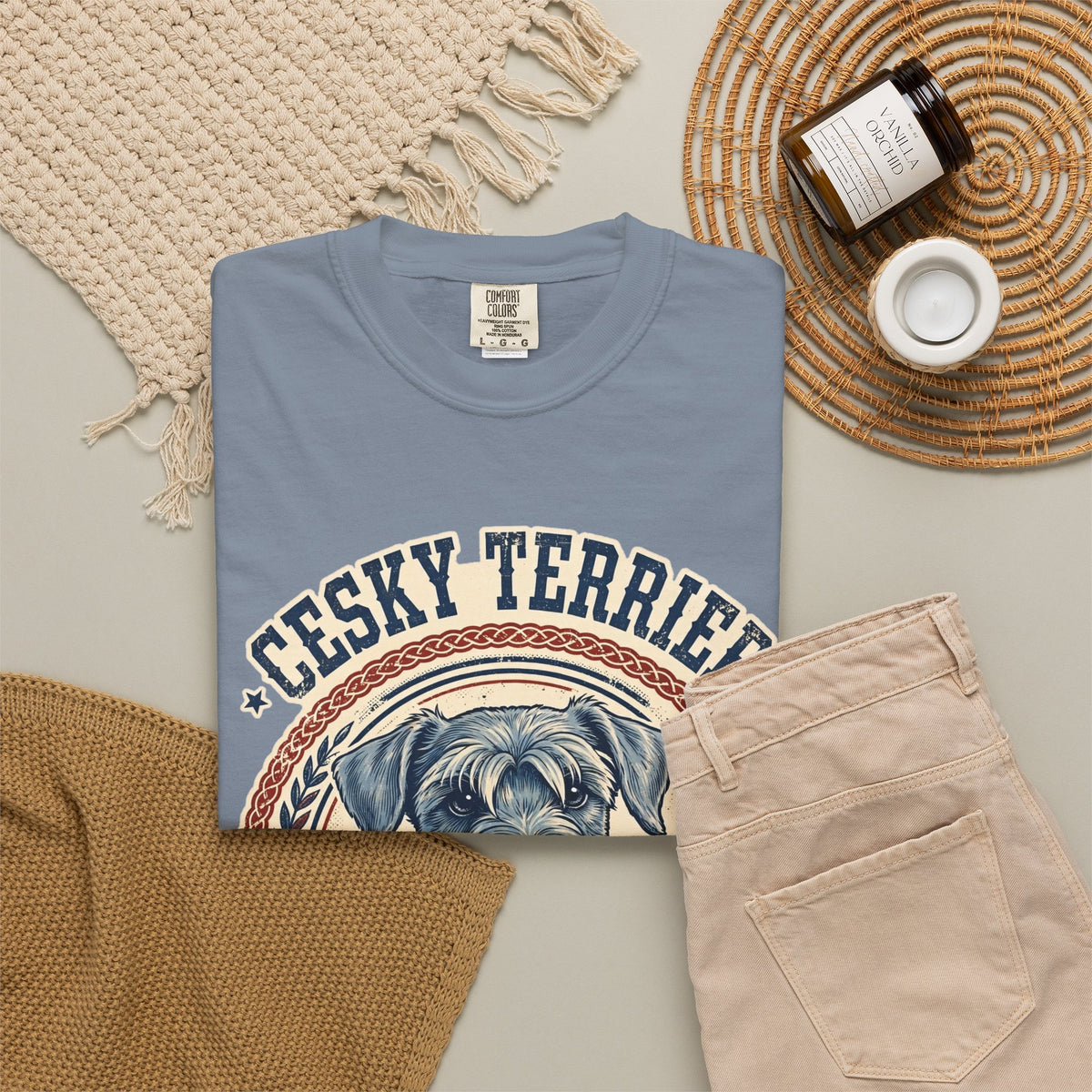 'Silky Beard' Cesky Terrier T-Shirt — alternate view