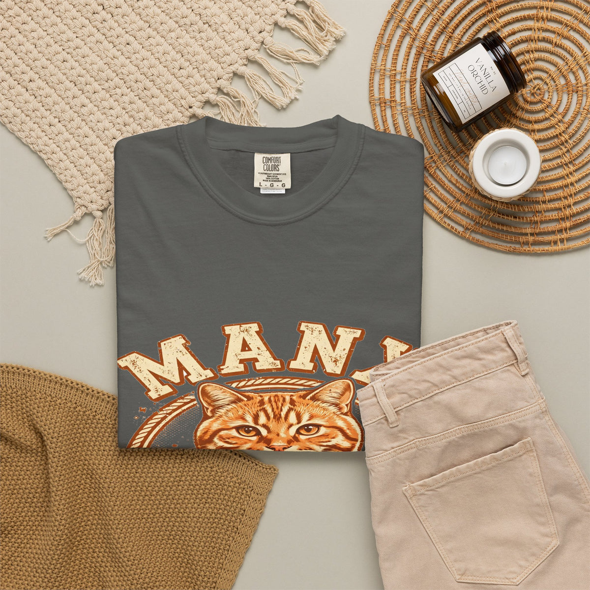 'No Tail All Heart' Manx Cat T-Shirt — alternate view
