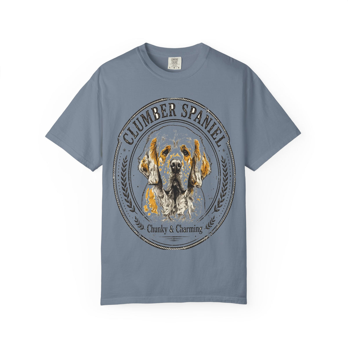'Chunky & Charming' Clumber Spaniel T-Shirt — alternate view