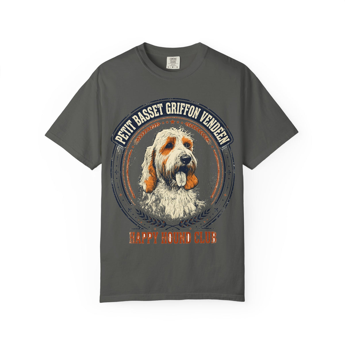 'Basset Happy' Petit Basset Griffon Vendéen T-Shirt — alternate view