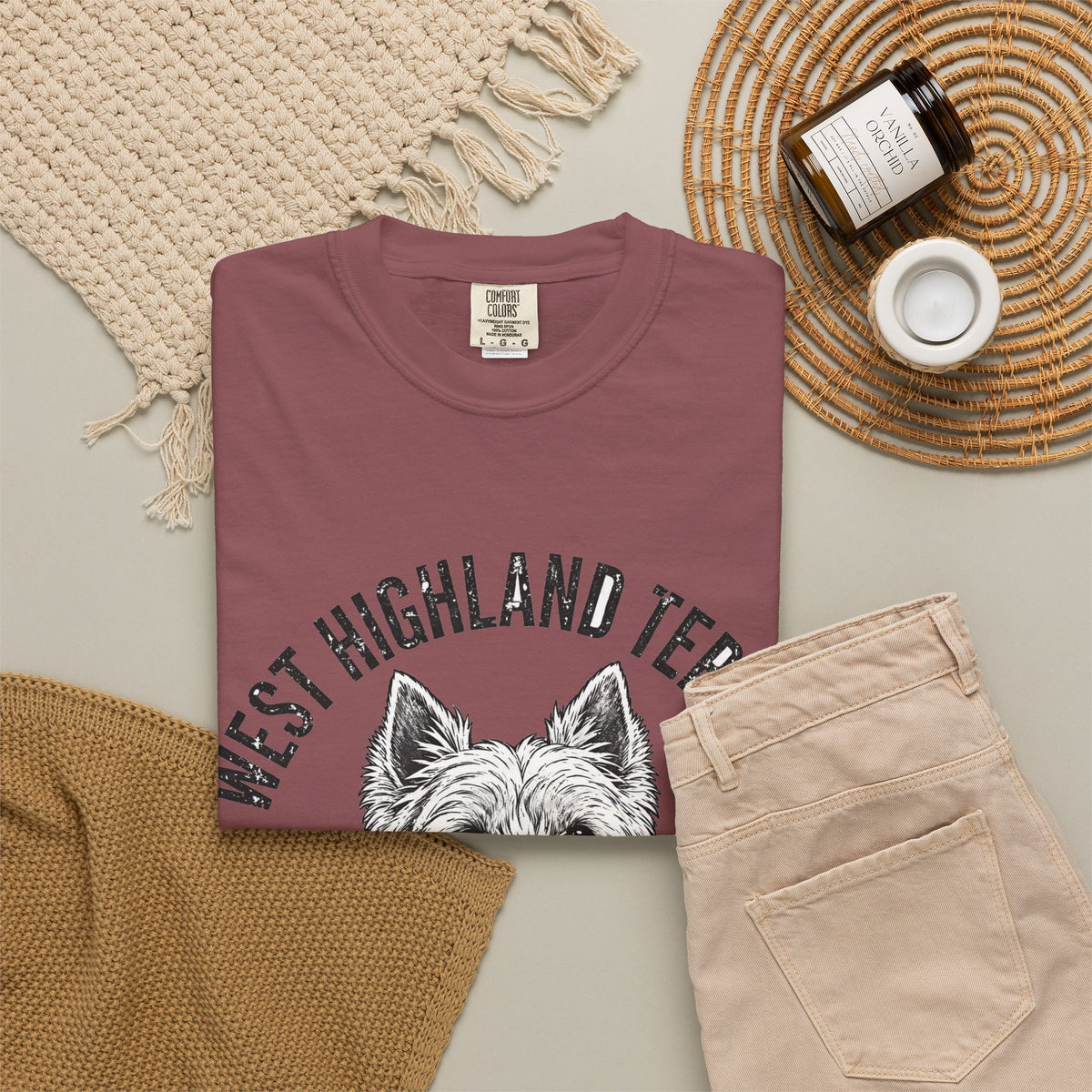 'Scruff Boss' West Highland Terrier T-Shirt — alternate view