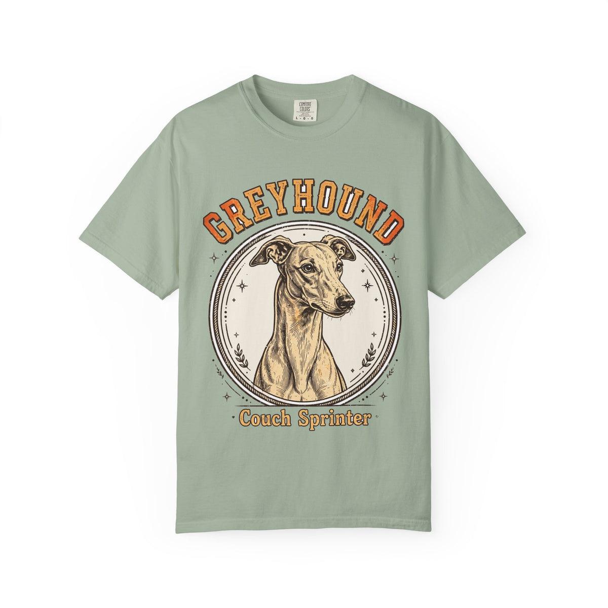 'Couch Sprinter' Greyhound T-Shirt — alternate view