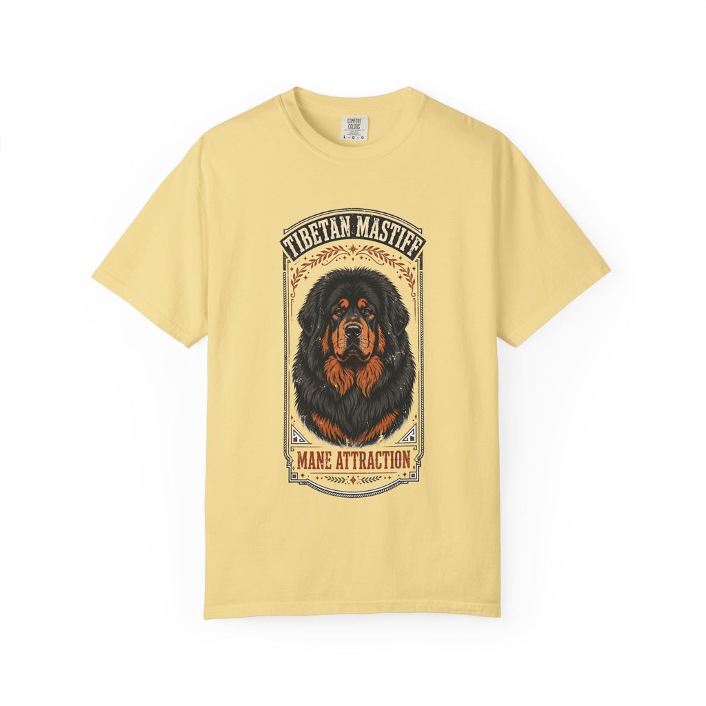 'Mane Attraction' Tibetan Mastiff T-Shirt — alternate view