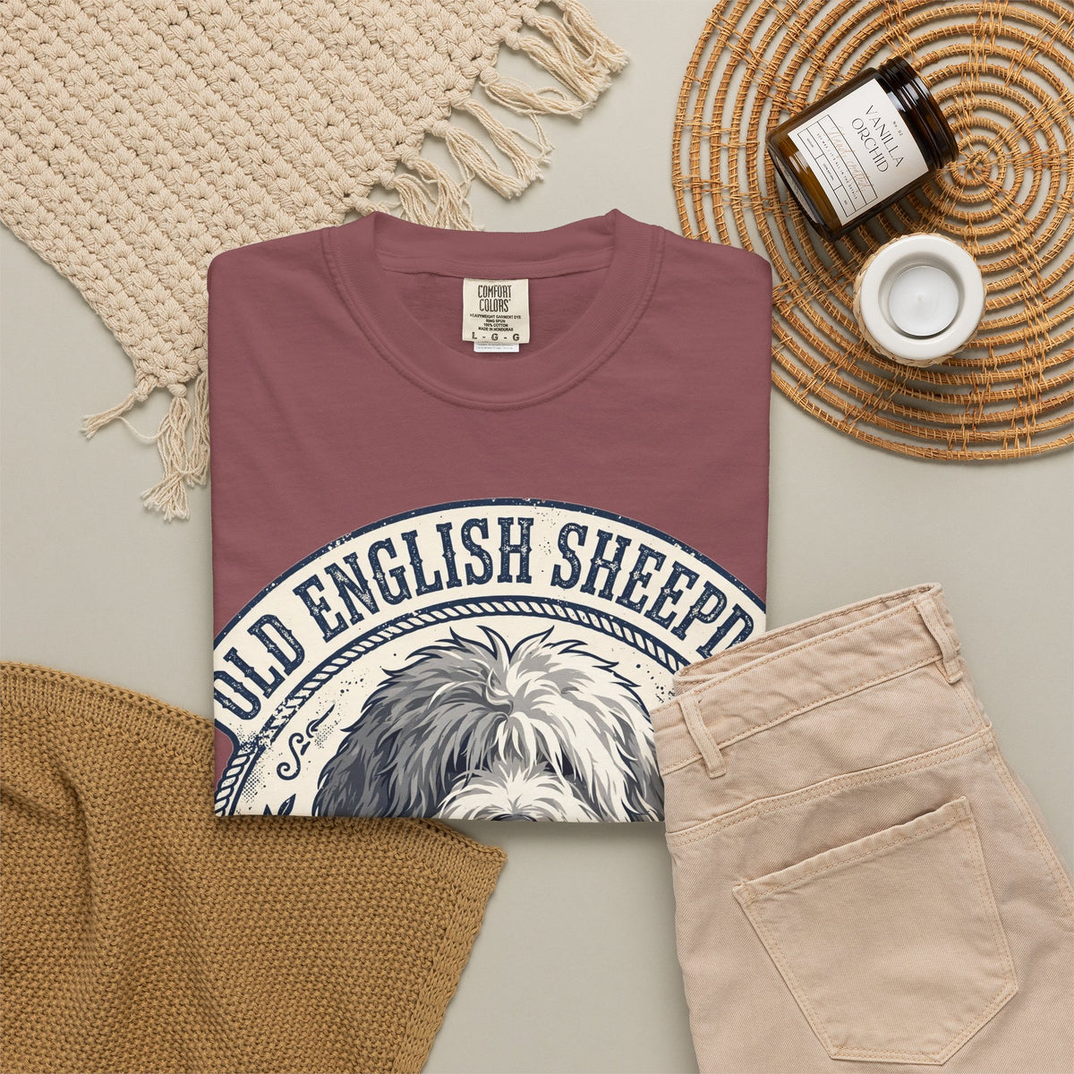 'Shaggy' Old English Sheepdog T-Shirt — alternate view