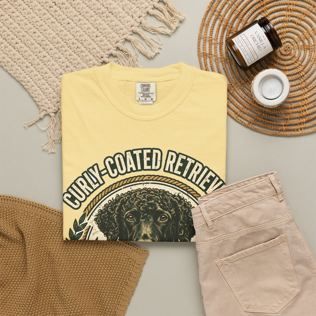 'Perfect Curls' Curly-Coated Retriever T-Shirt — alternate view