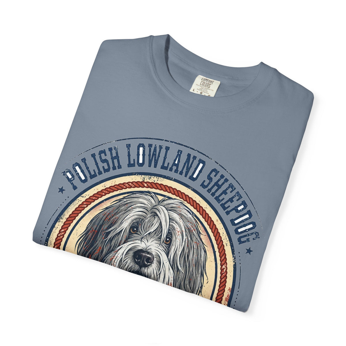 'Shaggy Soul' Polish Lowland Sheepdog T-Shirt — alternate view