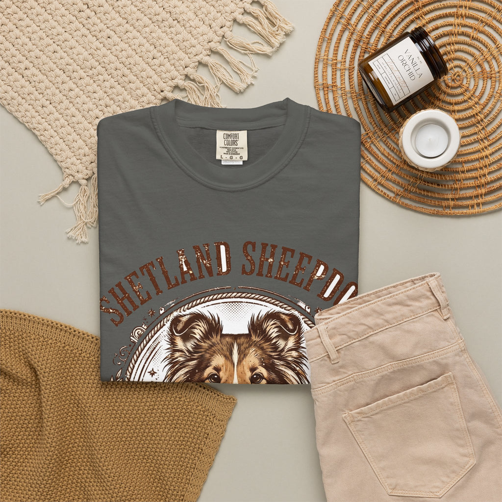 'Sheltie Shuffle' Shetland Sheepdog T-Shirt — alternate view