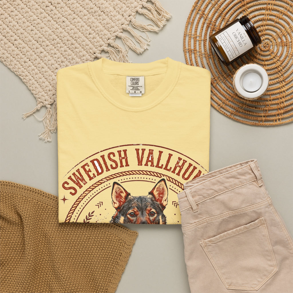 'Viking Herder' Swedish Vallhund T-Shirt — alternate view