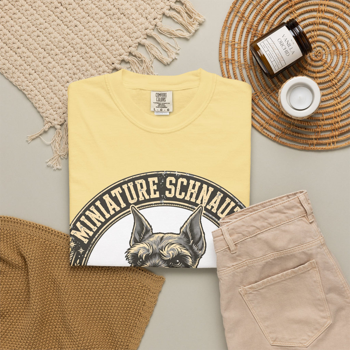 'Bearded Bandit' Miniature Schnauzer T-Shirt — alternate view