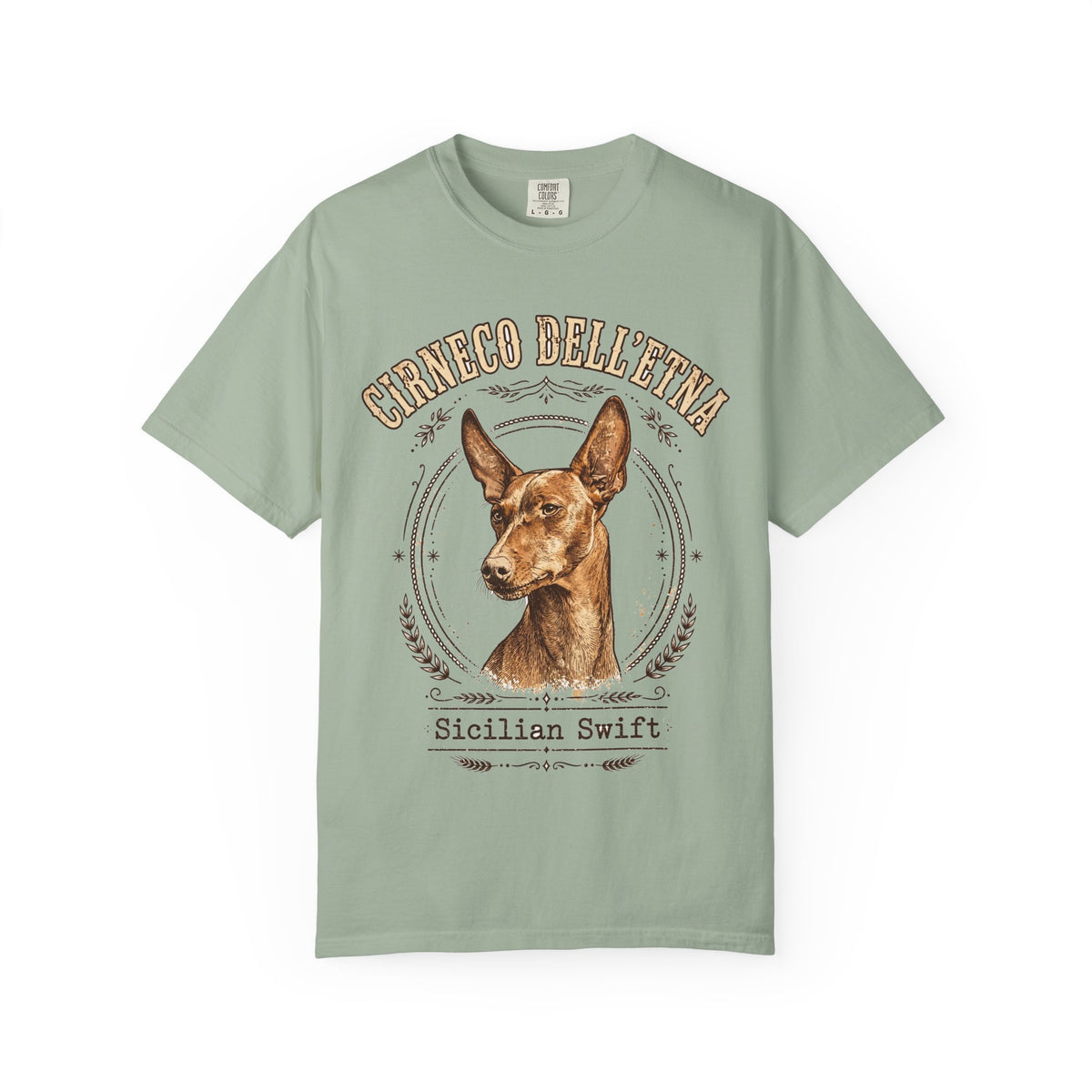 'Sicilian Swift' Cirneco dell'Etna T-Shirt — alternate view