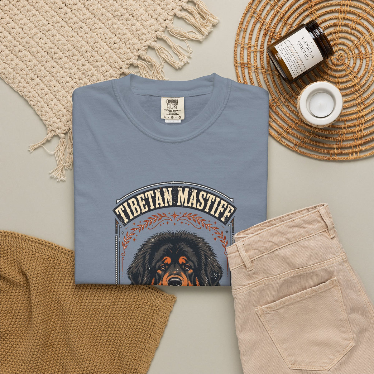 'Mane Attraction' Tibetan Mastiff T-Shirt — alternate view
