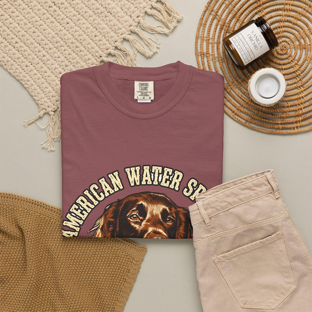American Water Spaniel Curly Sportster Tee