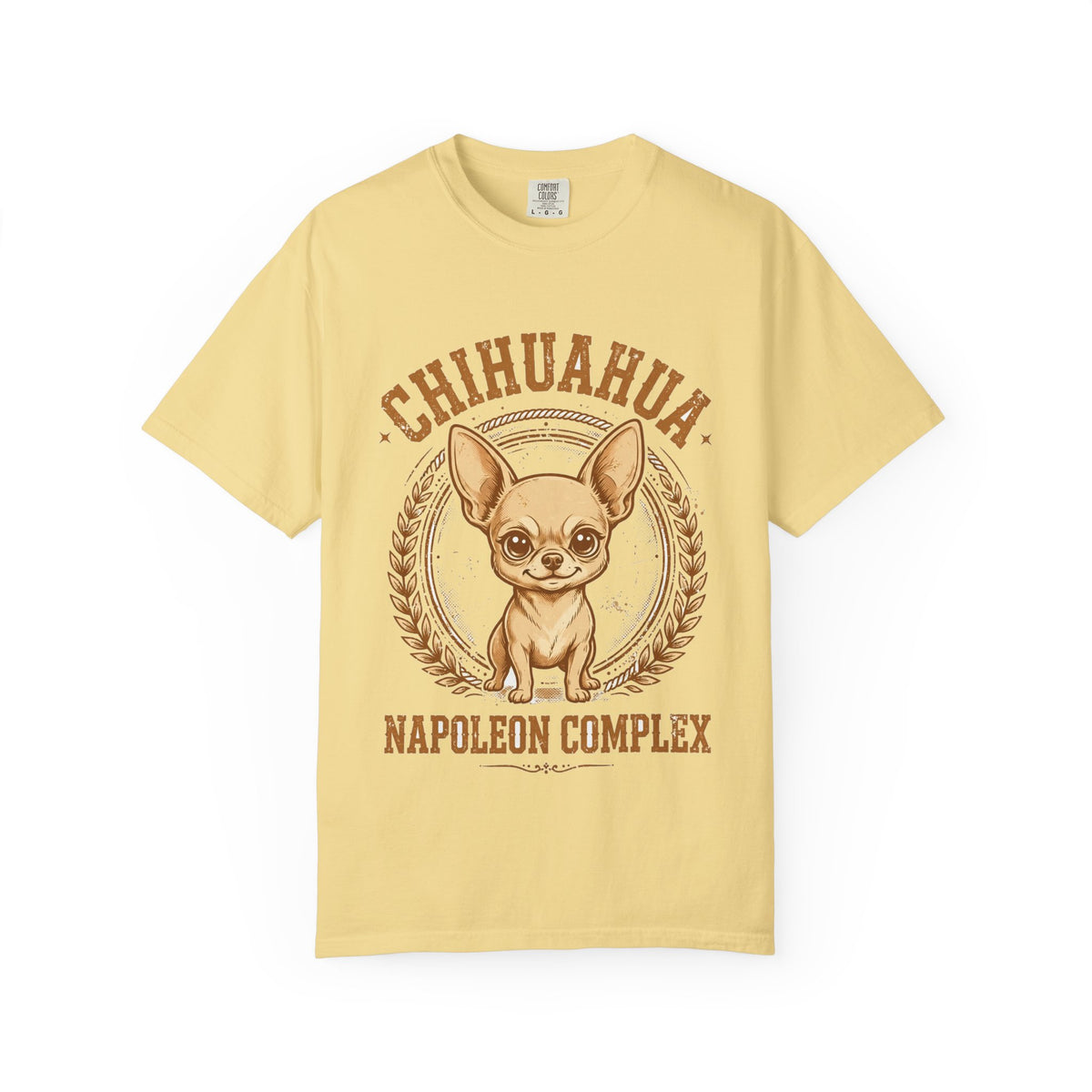 'Napoleon Complex' Chihuahua T-Shirt — alternate view