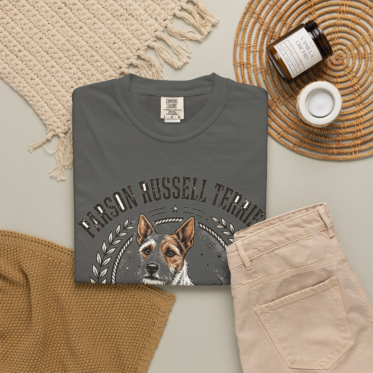 'Russell Ruckus' Parson Russell Terrier T-Shirt — alternate view