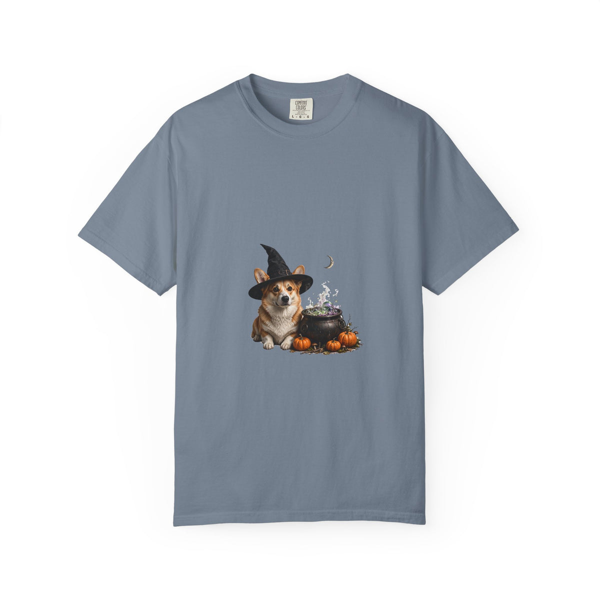 Corgi Witch Pup Halloween Tee