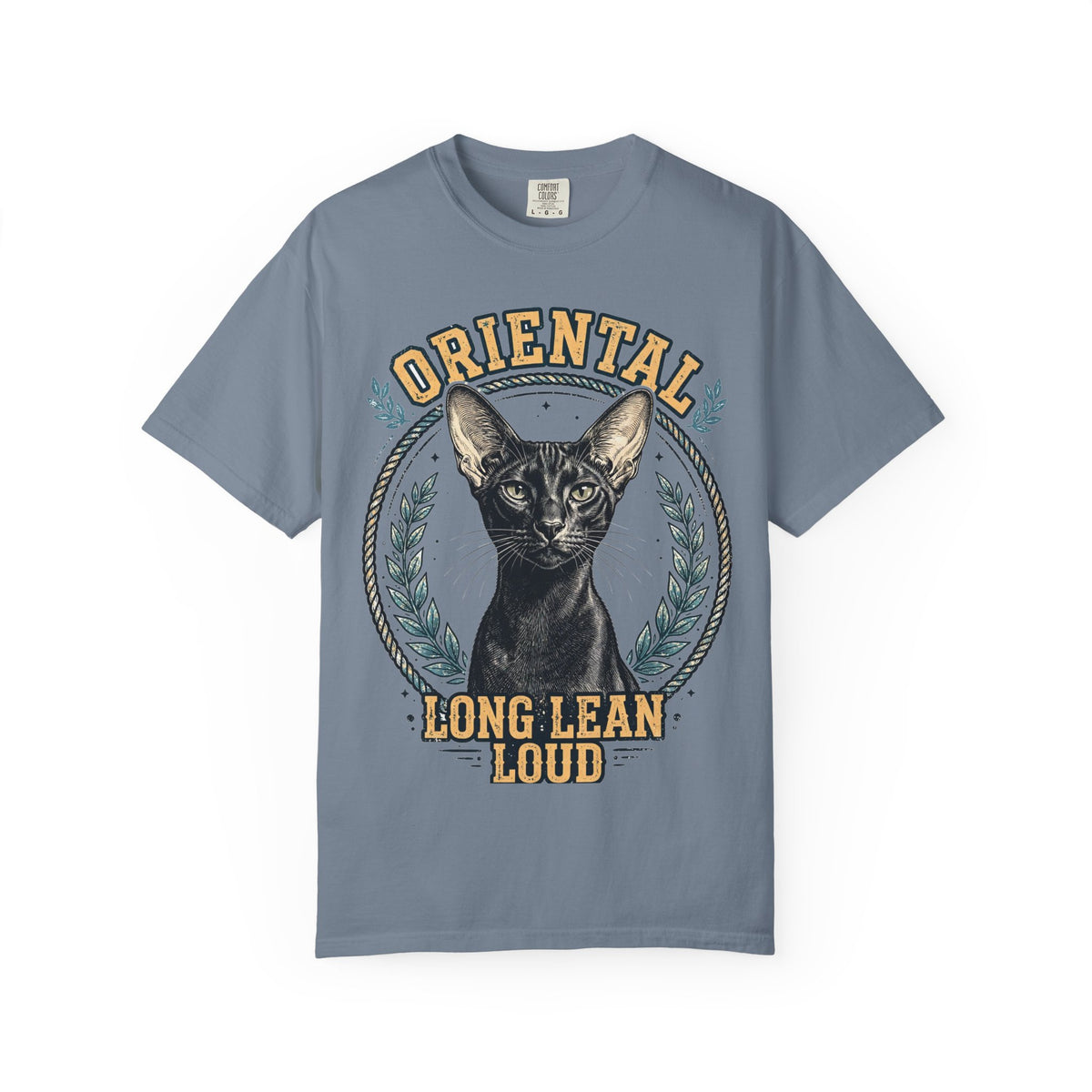 'Long Lean Loud' Oriental Shorthair T-Shirt — alternate view