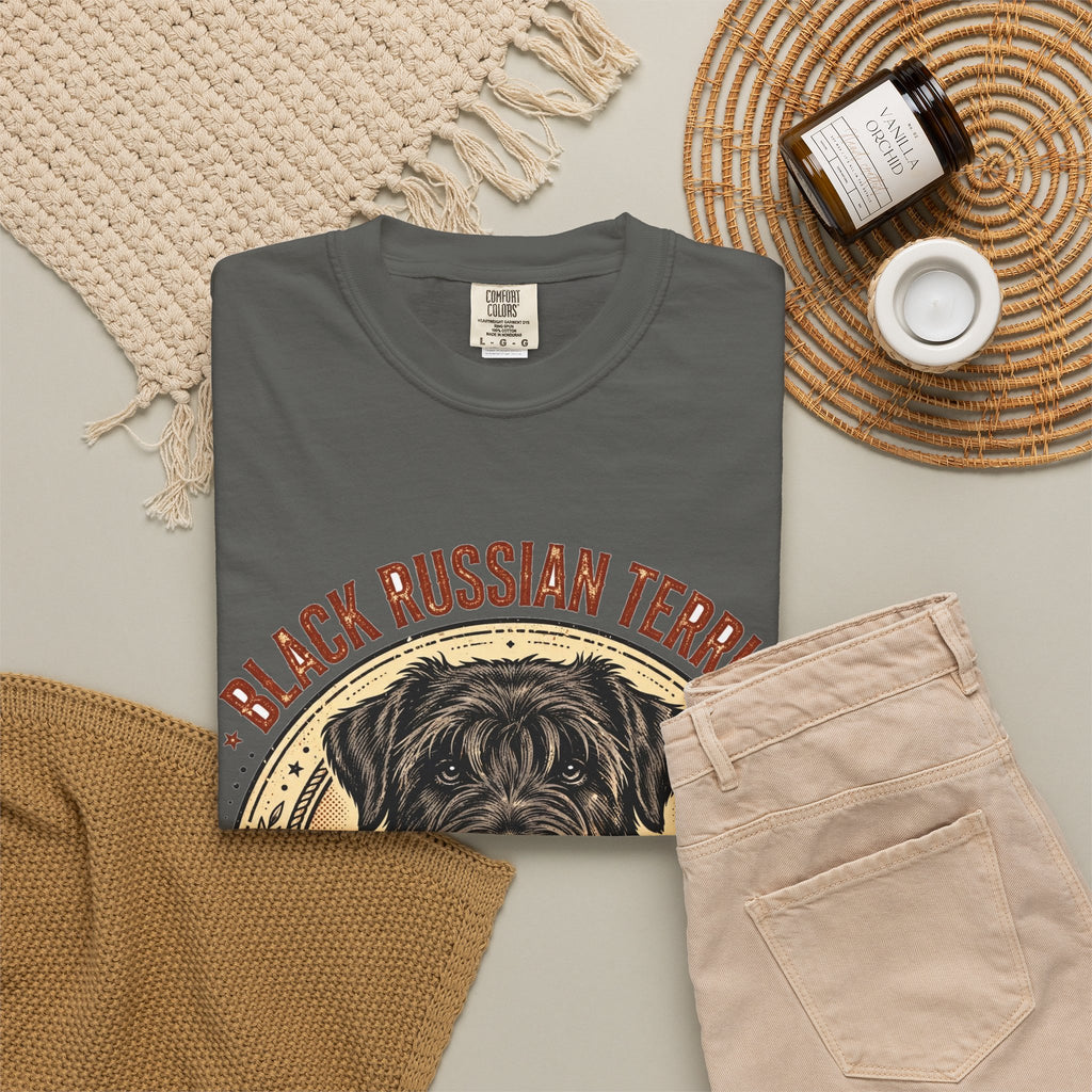 'Beard Bodyguard' Black Russian Terrier T-Shirt — alternate view