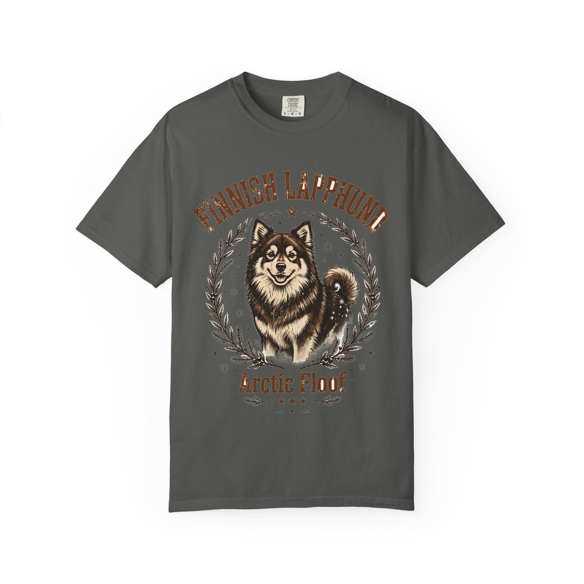 'Arctic Floof' Finnish Lapphund T-Shirt — alternate view