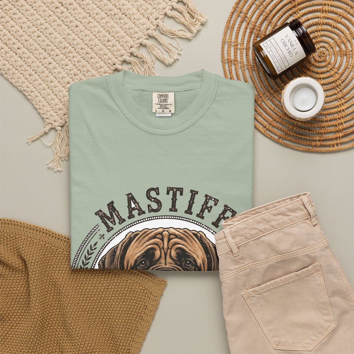 'Big Drool Energy' Mastiff T-Shirt — alternate view
