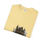 Black Cat Haunted Halloween Tee