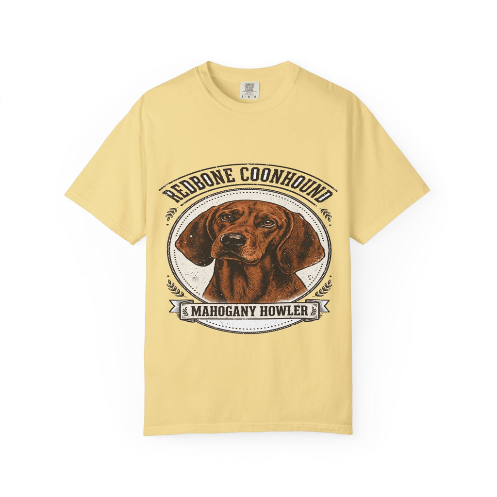 'Mahogany Howler' Redbone Coonhound T-Shirt — alternate view