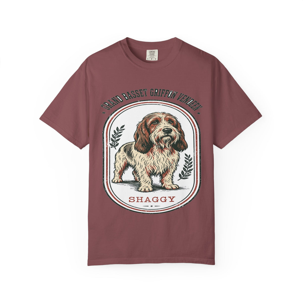 'Shaggy' Grand Basset Griffon Vendeen T-Shirt — alternate view