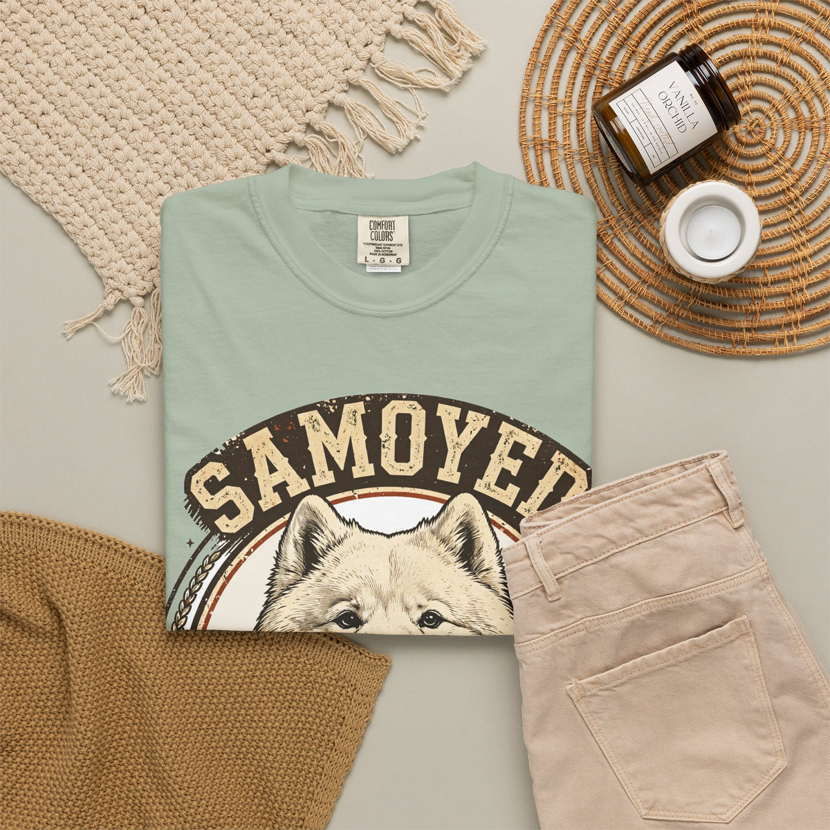 'Smiles & Snow' Samoyed T-Shirt — alternate view