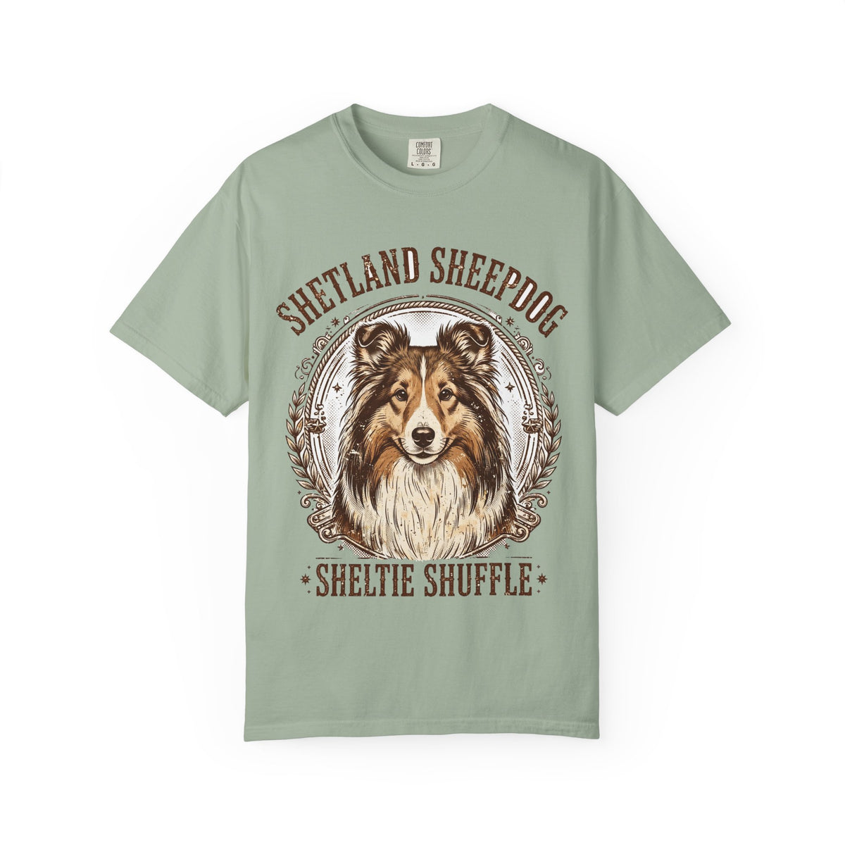 'Sheltie Shuffle' Shetland Sheepdog T-Shirt — alternate view