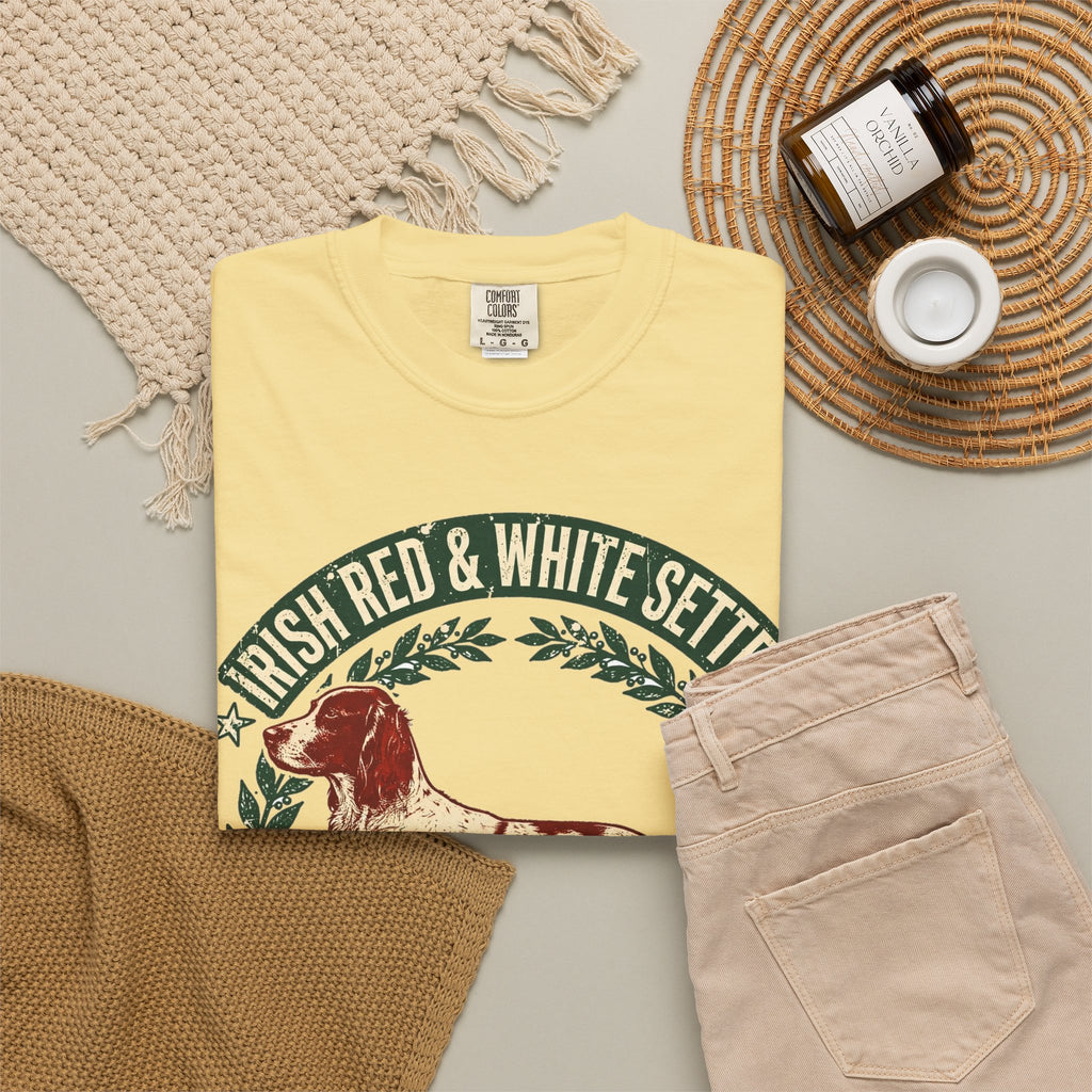 'Red White Fetch' Irish Red and White Setter T-Shirt — alternate view