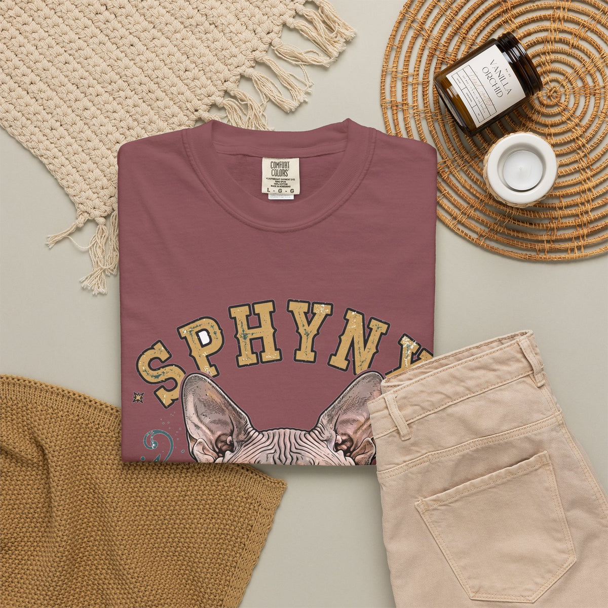 'Naked And Proud' Sphynx T-Shirt — alternate view