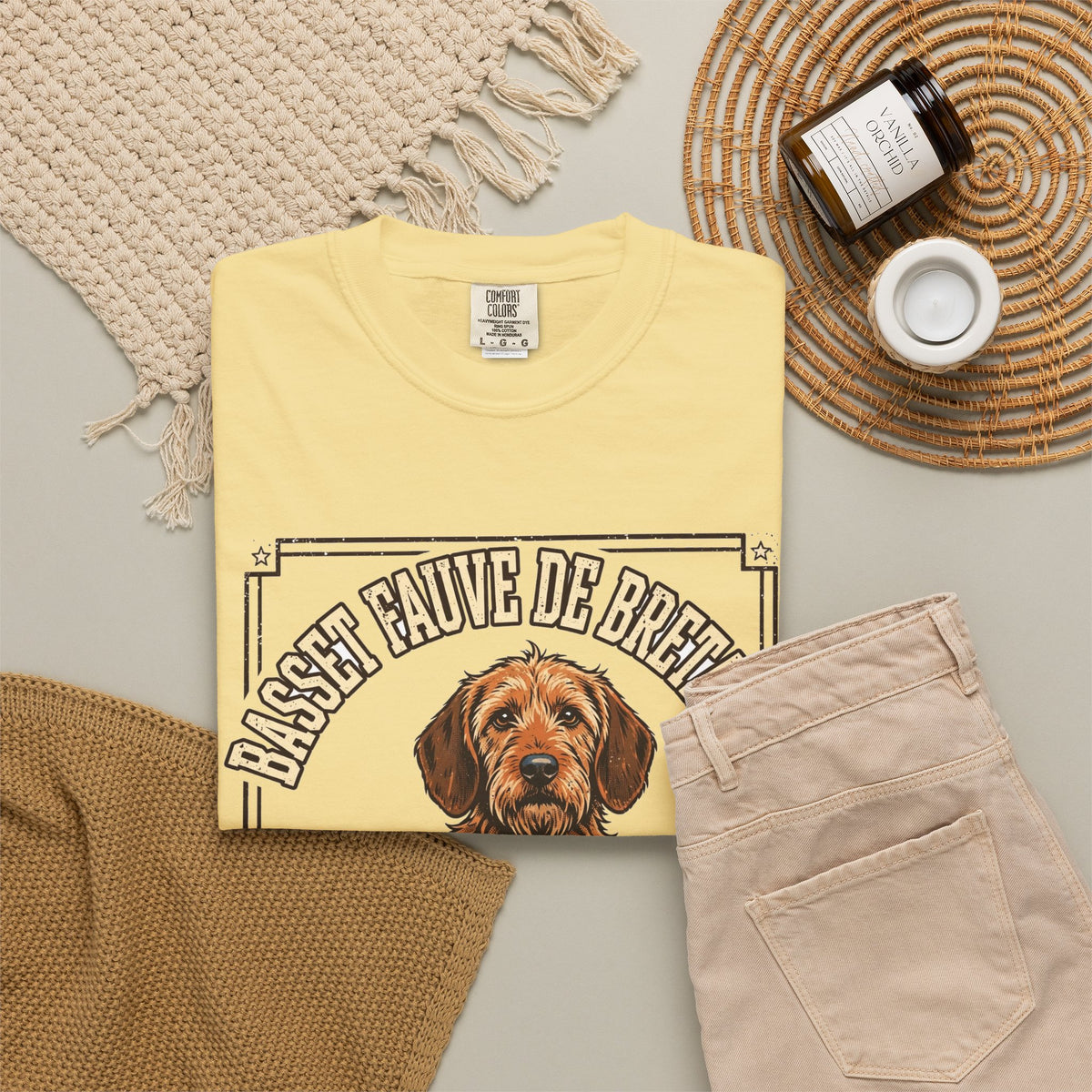 'Fawnomenal' Basset Fauve de Bretagne T-Shirt — alternate view