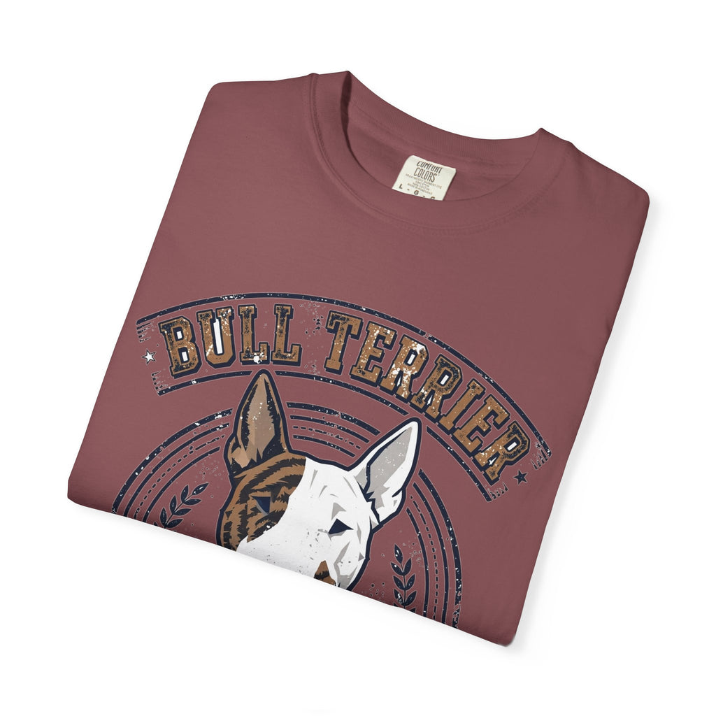 'Egg Head Energy' Bull Terrier T-Shirt — alternate view