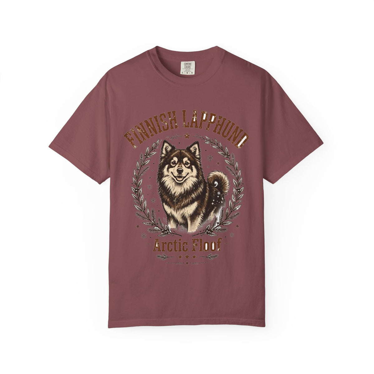 'Arctic Floof' Finnish Lapphund T-Shirt — alternate view