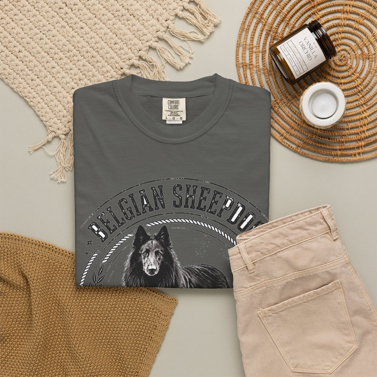 'Midnight Herd' Belgian Sheepdog T-Shirt — alternate view