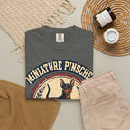 'Tiny King' Miniature Pinscher T-Shirt — alternate view