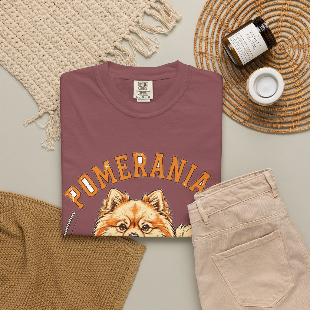 'Big Bark Energy' Pomeranian T-Shirt — alternate view
