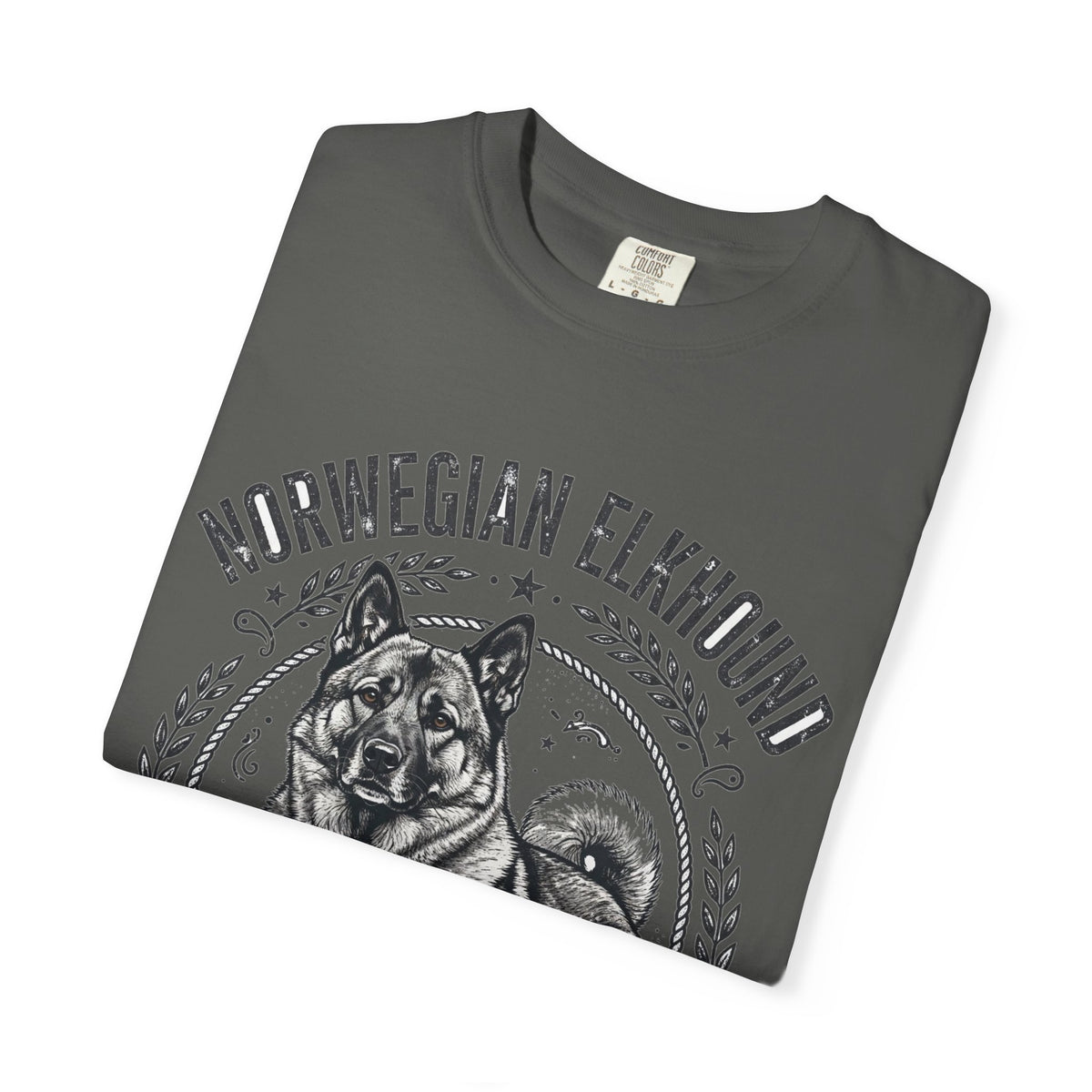 'Viking Howl' Norwegian Elkhound T-Shirt — alternate view