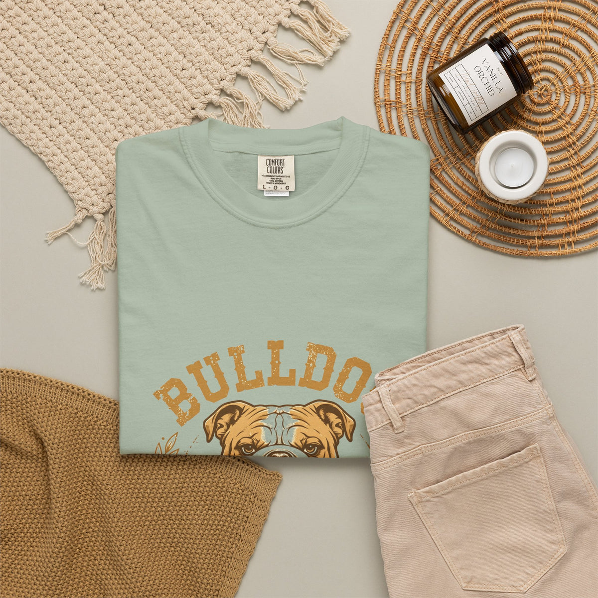 'Wrinkle Royalty Bulldog' Bulldog T-Shirt — alternate view