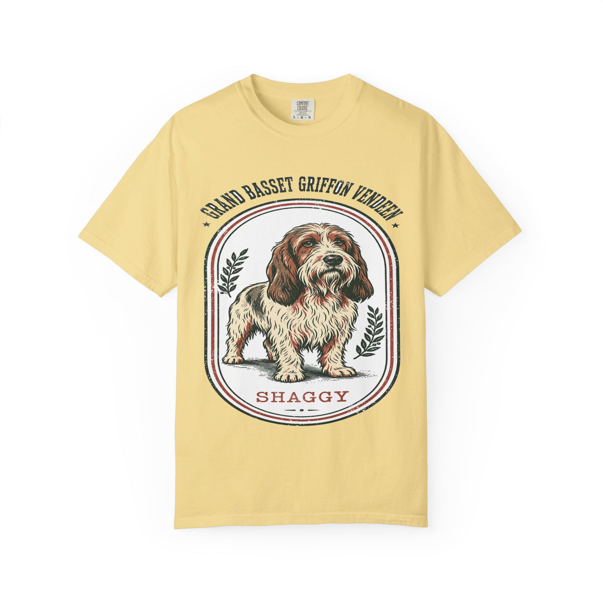 'Shaggy' Grand Basset Griffon Vendeen T-Shirt — alternate view