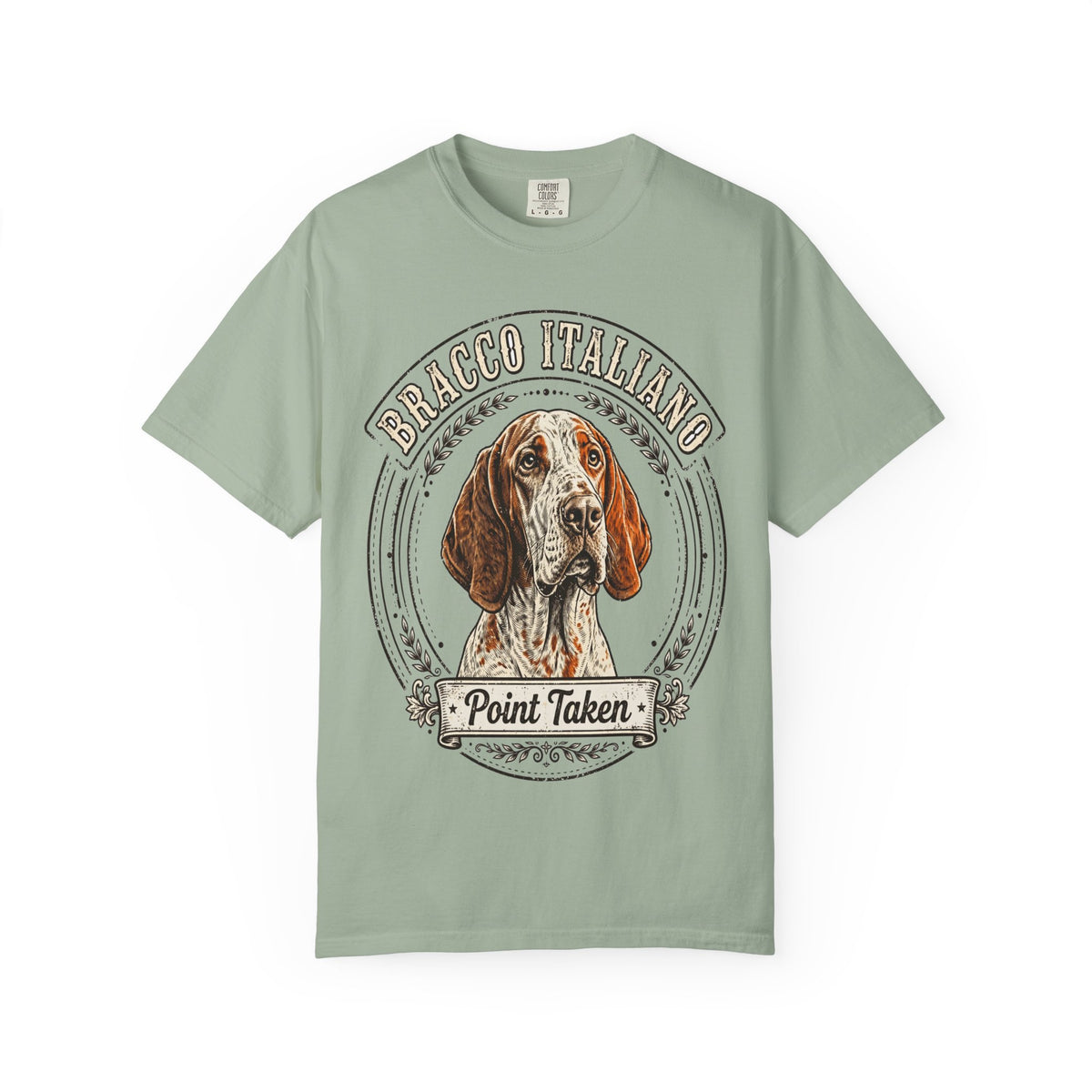 'Point Taken' Bracco Italiano T-Shirt — alternate view