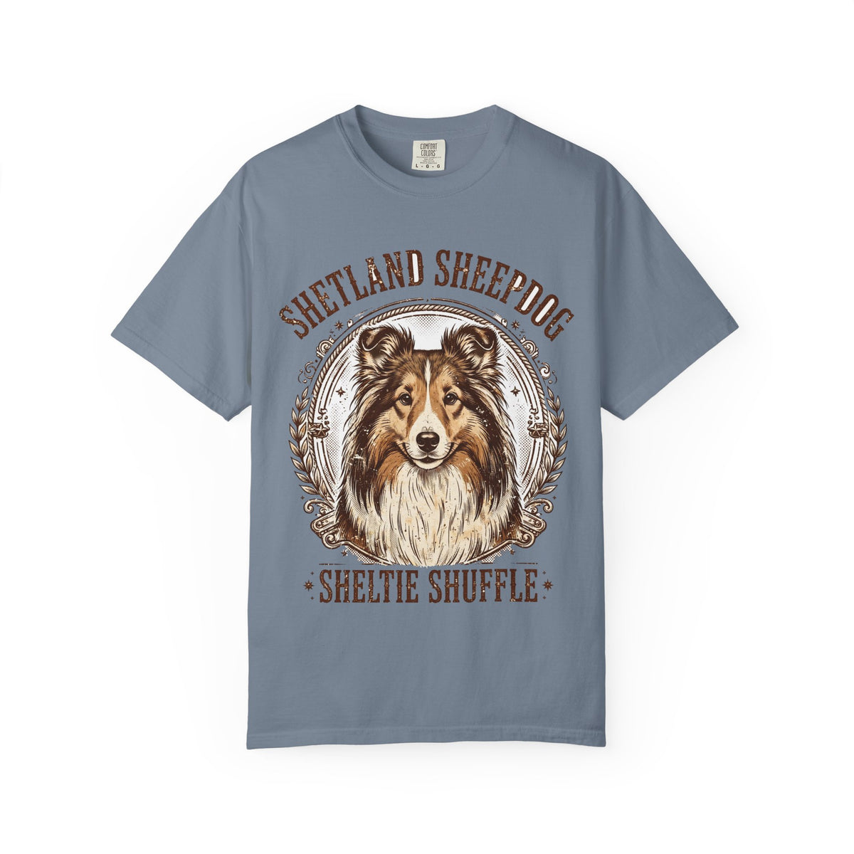 'Sheltie Shuffle' Shetland Sheepdog T-Shirt — alternate view