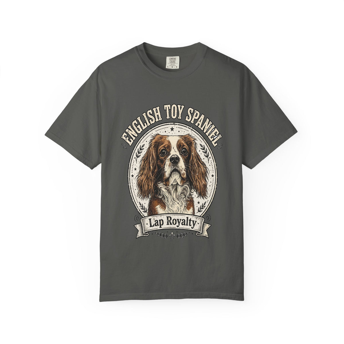 'Lap Royalty' English Toy Spaniel T-Shirt — alternate view